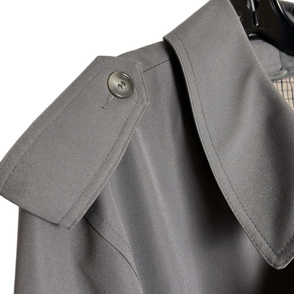 VTG London Fog men 46 T/L trench coat,double breast,removable wool blend liner - Picture 9 of 14